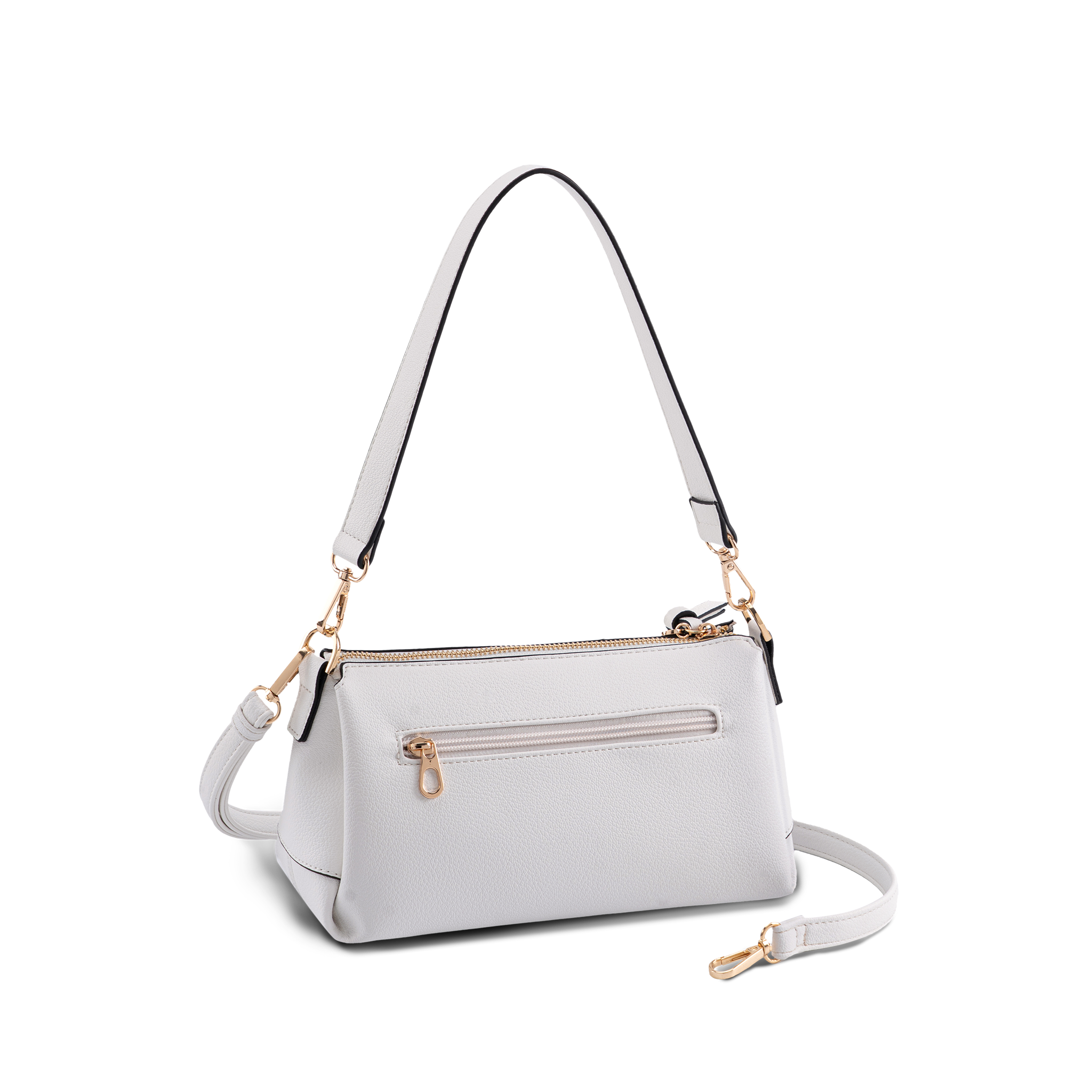 Skulderveske | mange rom | Hvit | 8061140 Egersund