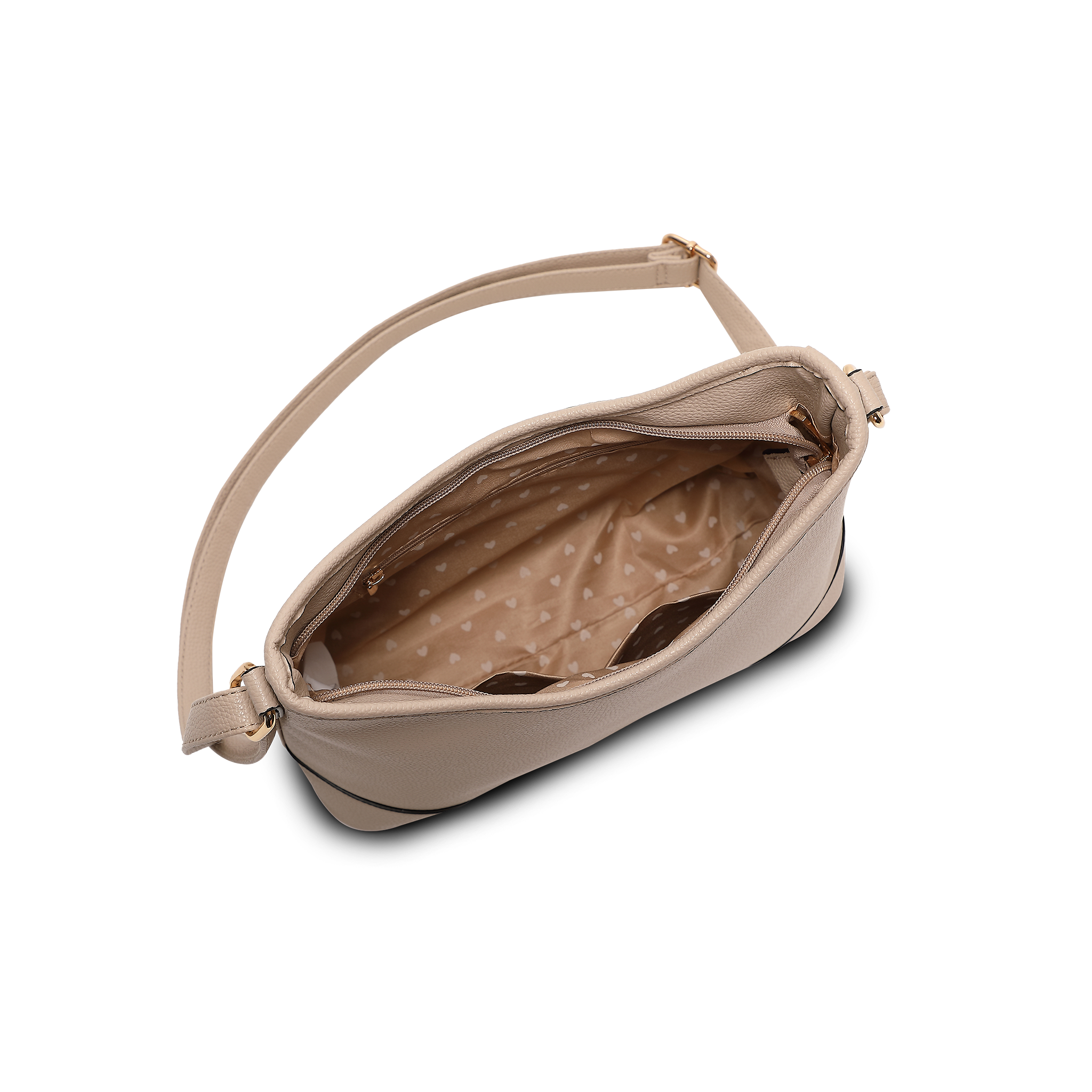 Skulderveske med lang reim | Beige | 8061515 Saga