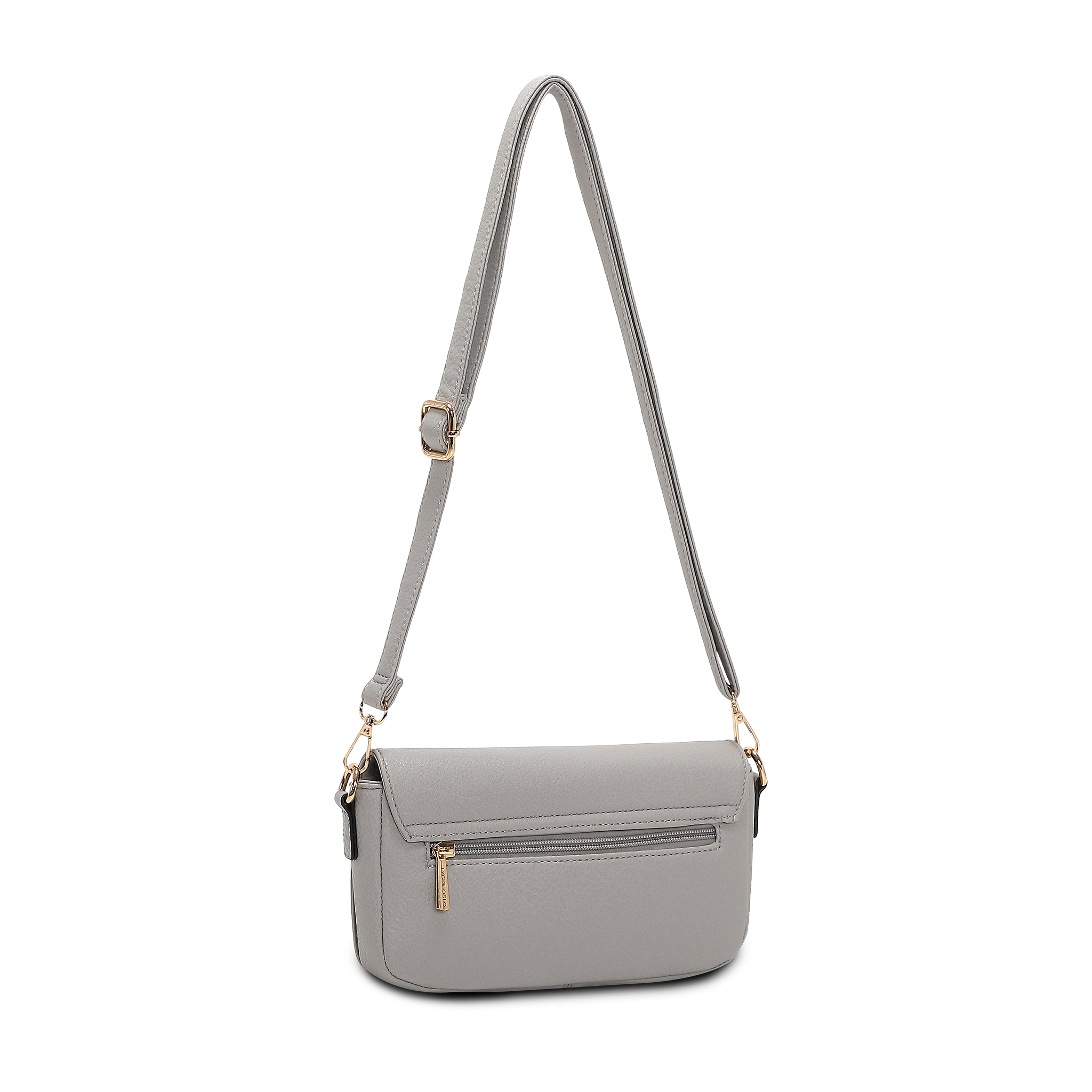 Alma Crossbody Veske – Grå, To reimer