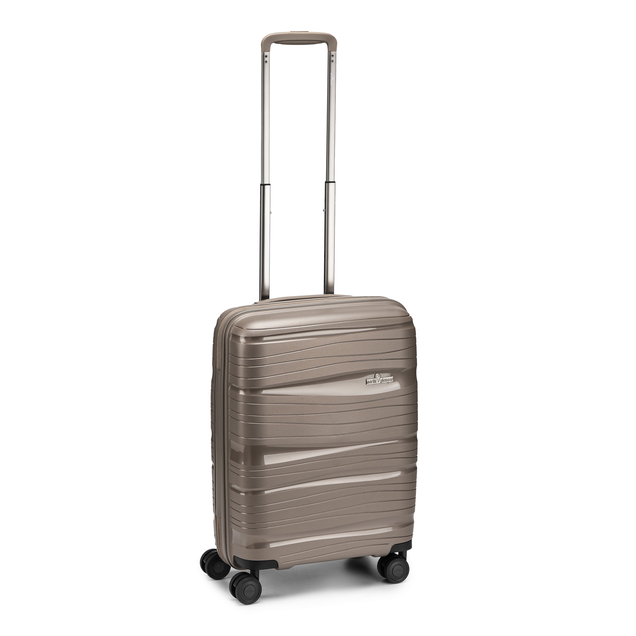 Oslo Kabinkoffert – Liten, Champagne, 55 cm, 4 hjul, TSA-kodelås
