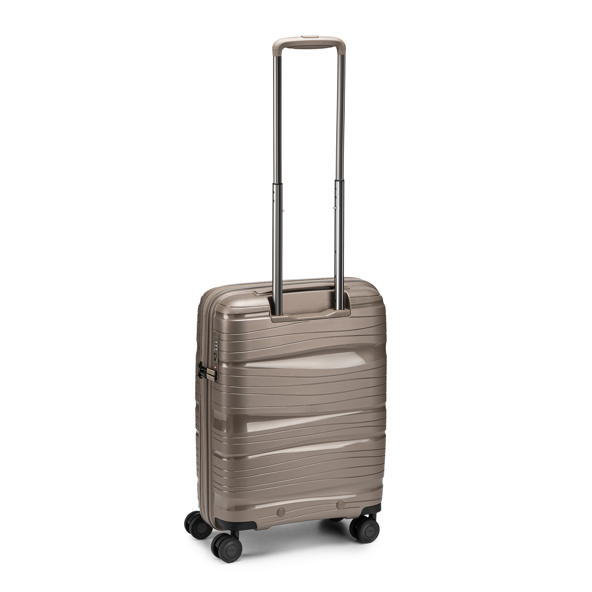 Oslo Kabinkoffert – Liten, Champagne, 55 cm, 4 hjul, TSA-kodelås