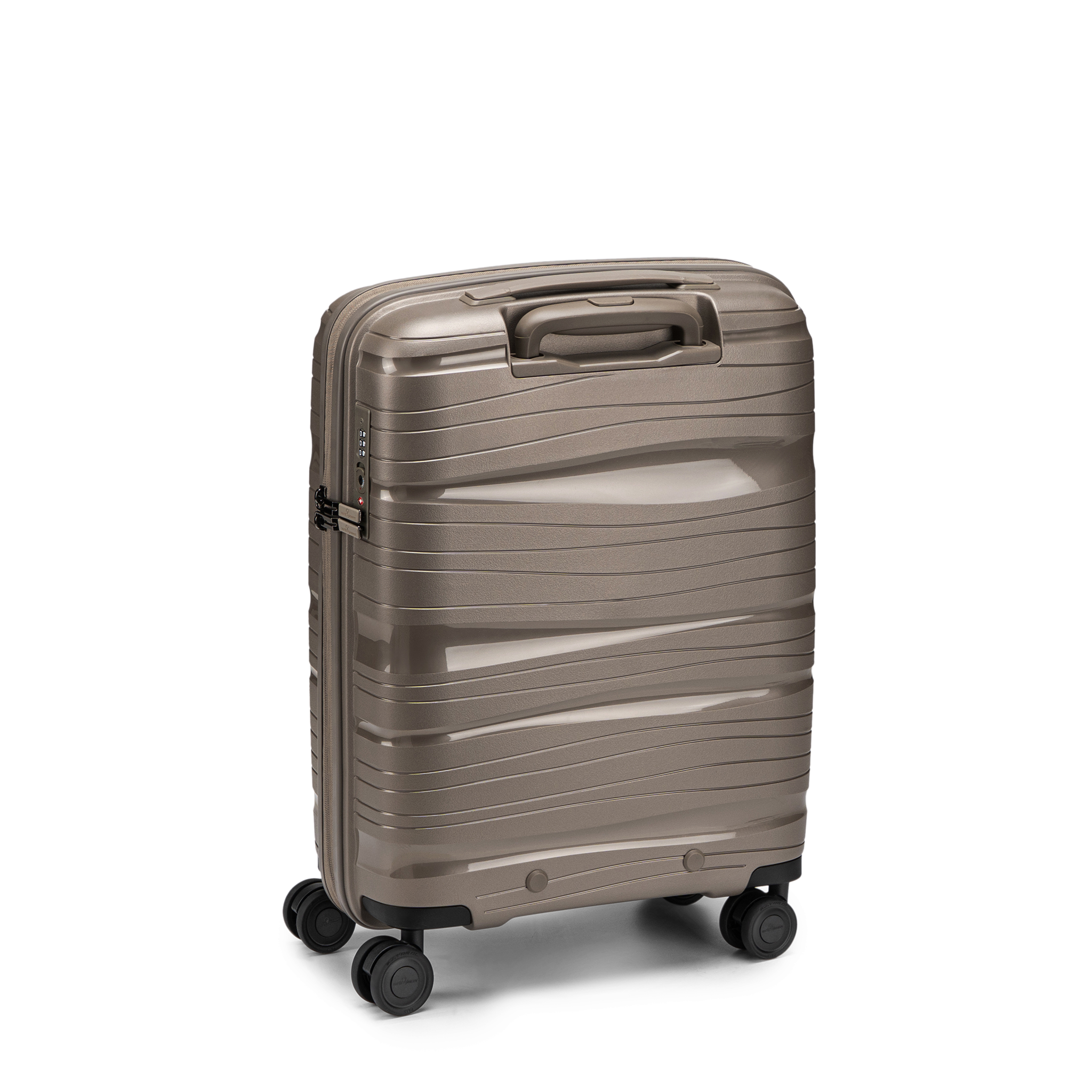 Oslo Kabinkoffert – Liten, Champagne, 55 cm, 4 hjul, TSA-kodelås