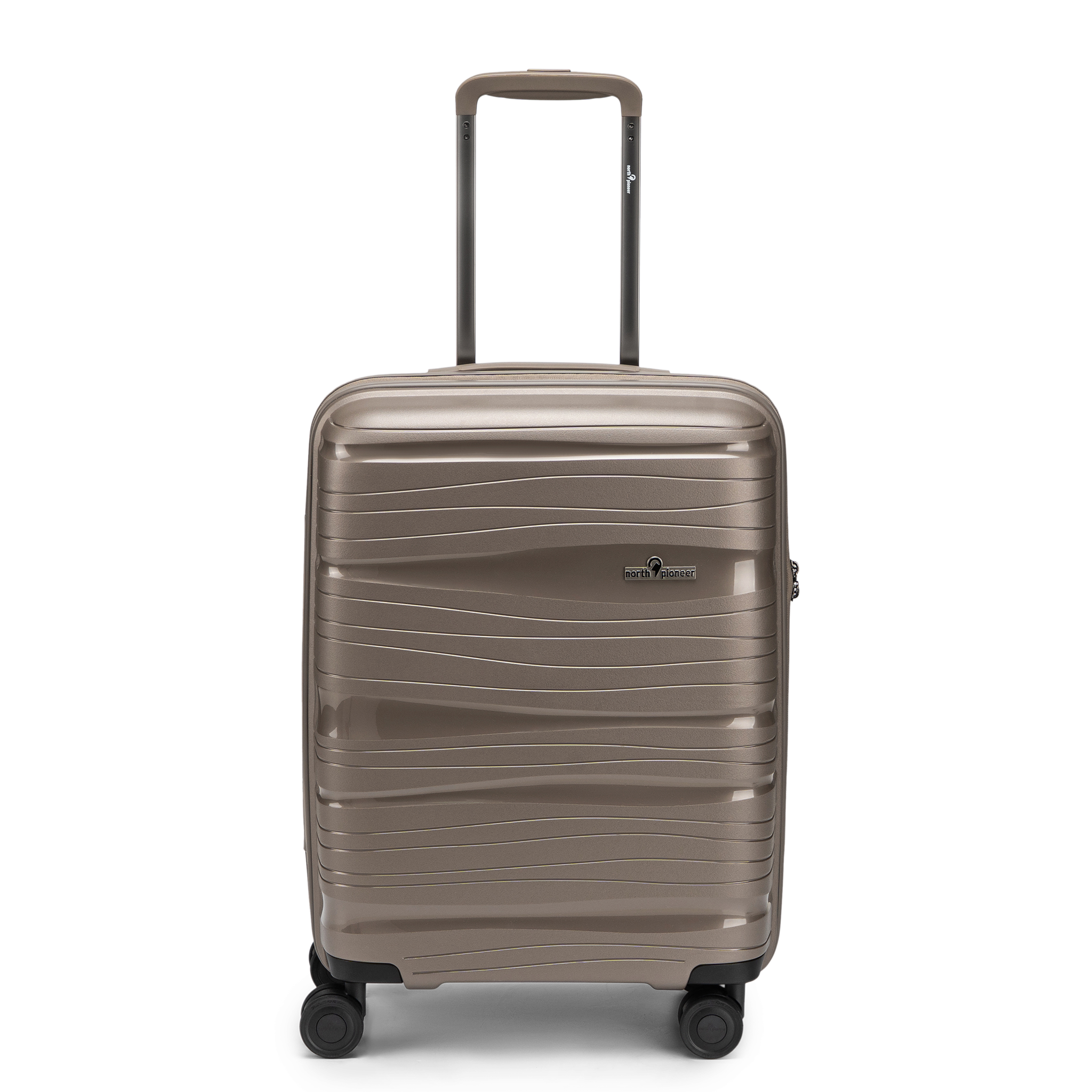 Oslo Kabinkoffert – Liten, Champagne, 55 cm, 4 hjul, TSA-kodelås