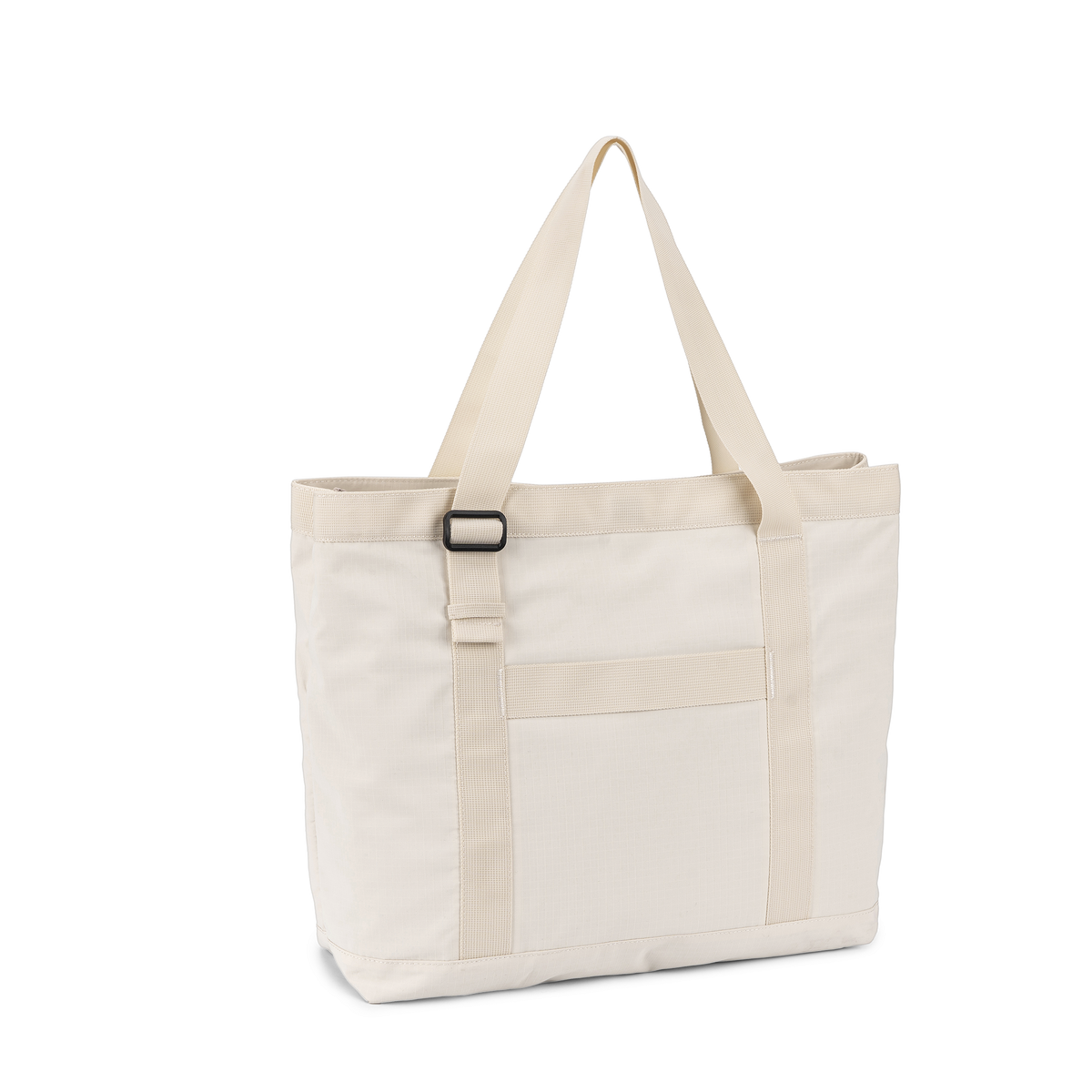 Tote bag – romslig reiseveske med laptoprom, Beige