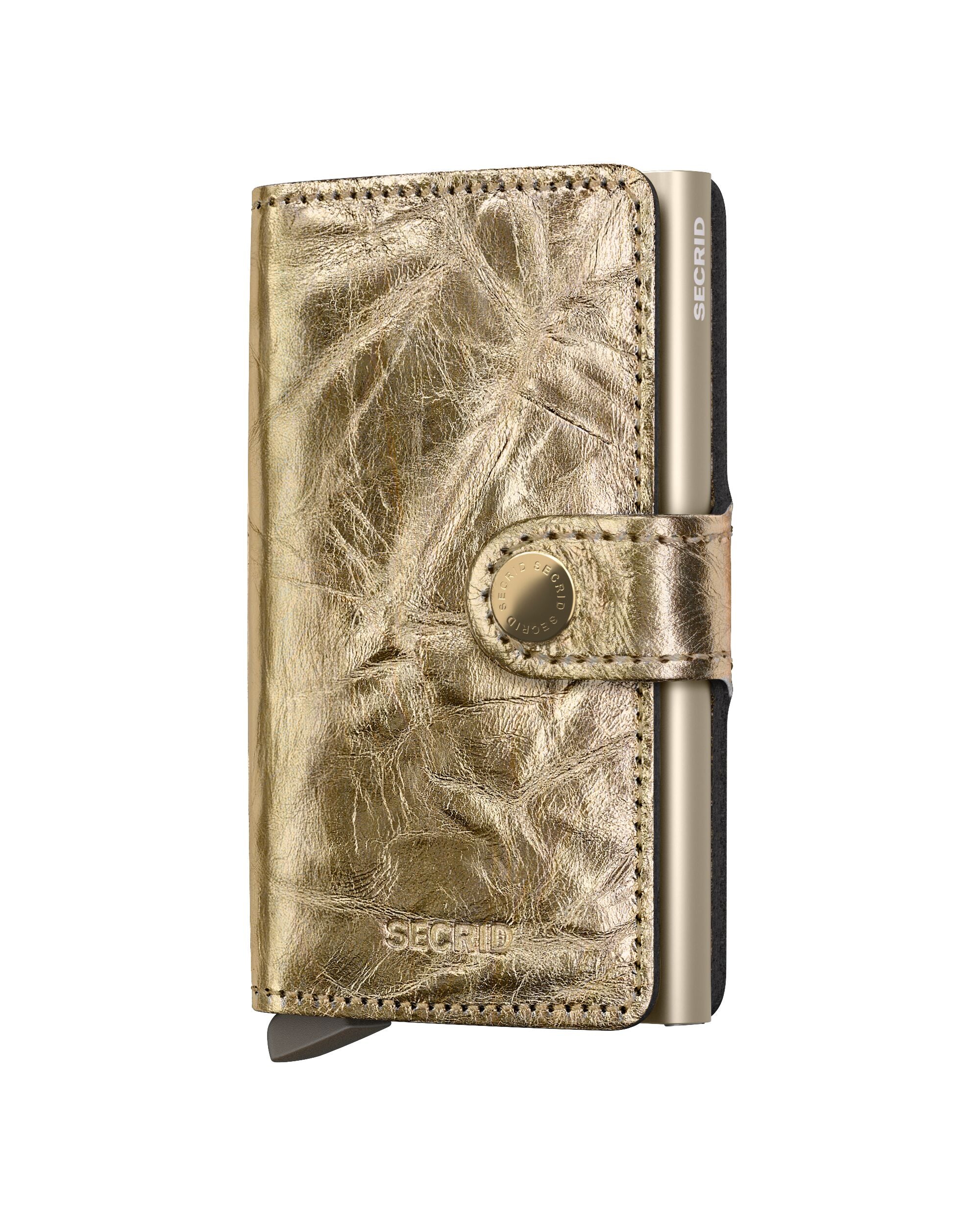 Kortholder | Lommebok | Gold | Pop-Up | Secrid Miniwallet