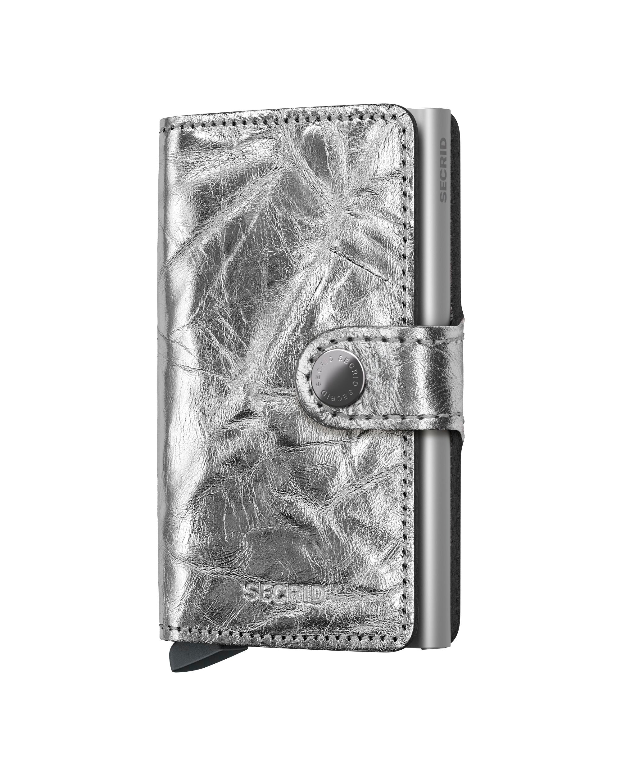 Kortholder | Lommebok | Silver | Pop-Up | Secrid Miniwallet