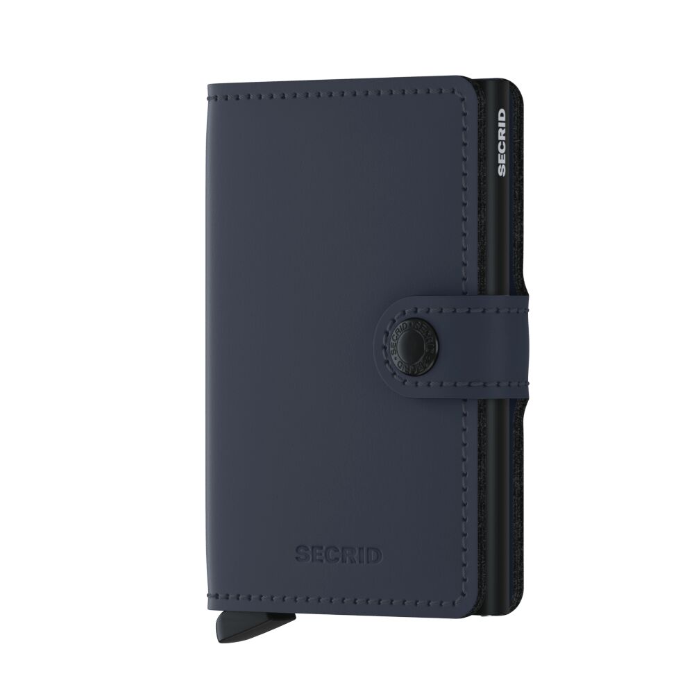 Kortholder | Lommebok | Matt Mørkeblå | Pop-Up | Secrid Miniwallet