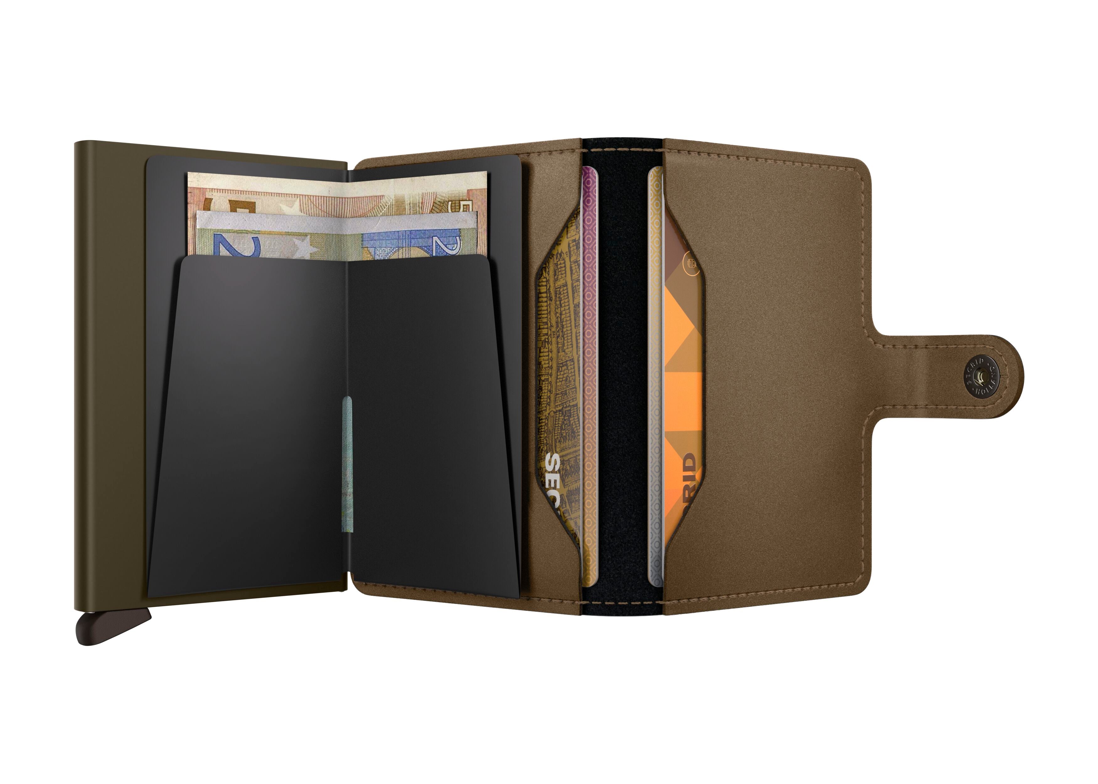 Miniwallet Kortholder – Satin Bronze, Pop-Up