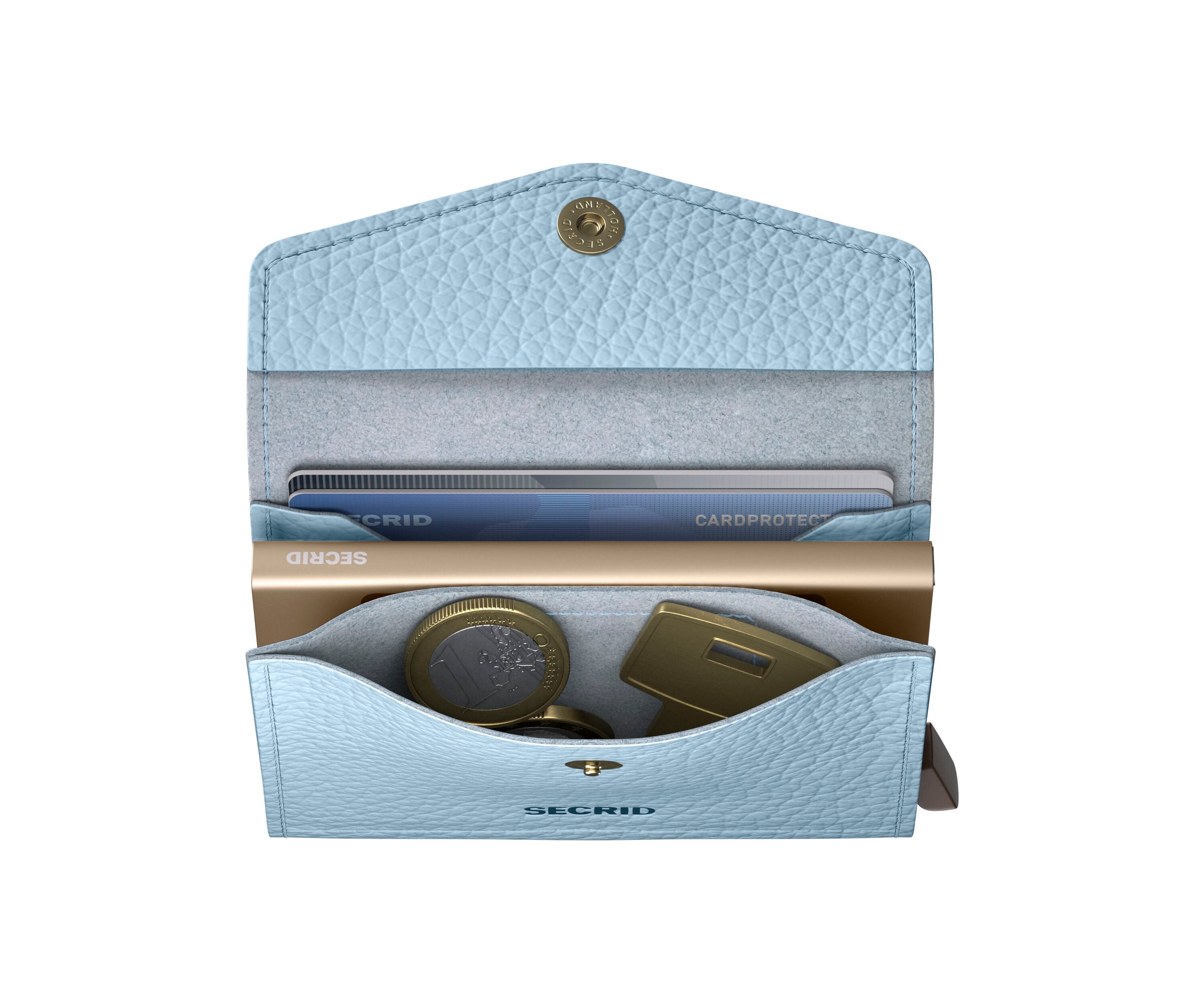 Envelope Wallet Kortholder – Ice Blue, Pop-Up