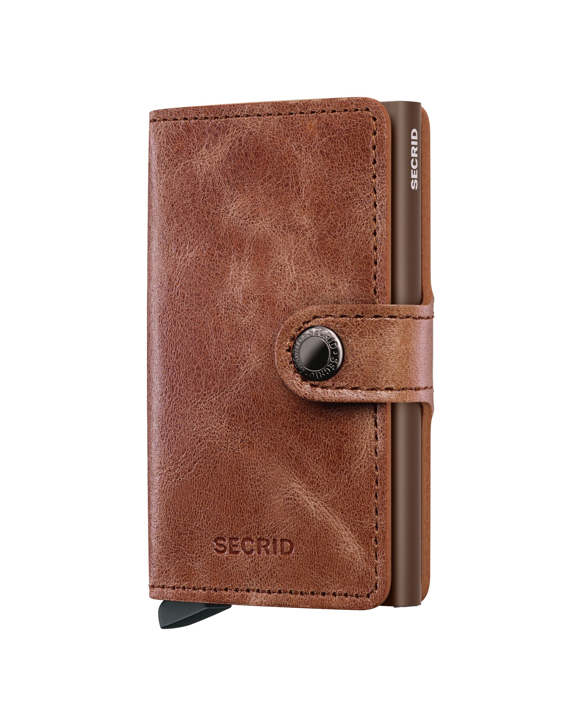 Kortholder | Lommebok | Cognac Brown | Pop-Up | Secrid Miniwallet