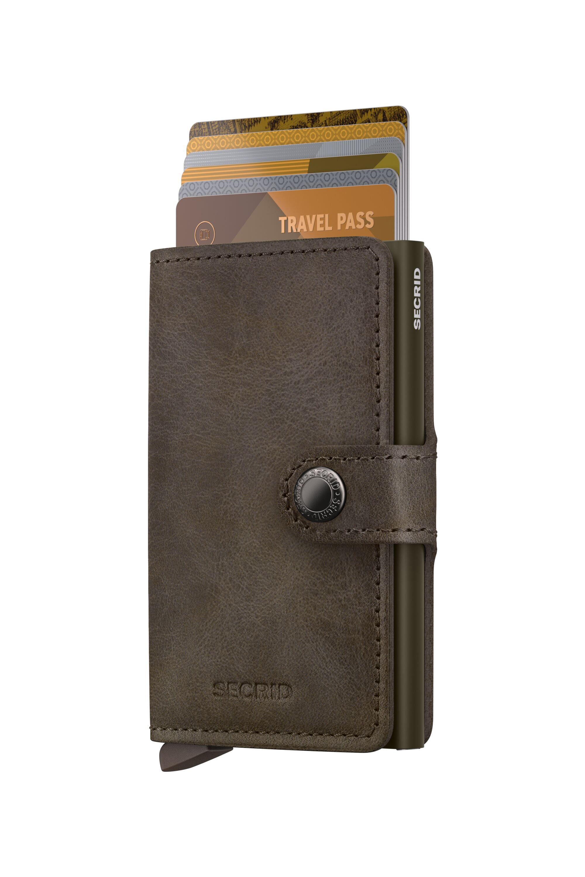 Kortholder | Lommebok | Vintage oak | Pop-Up | Secrid Miniwallet