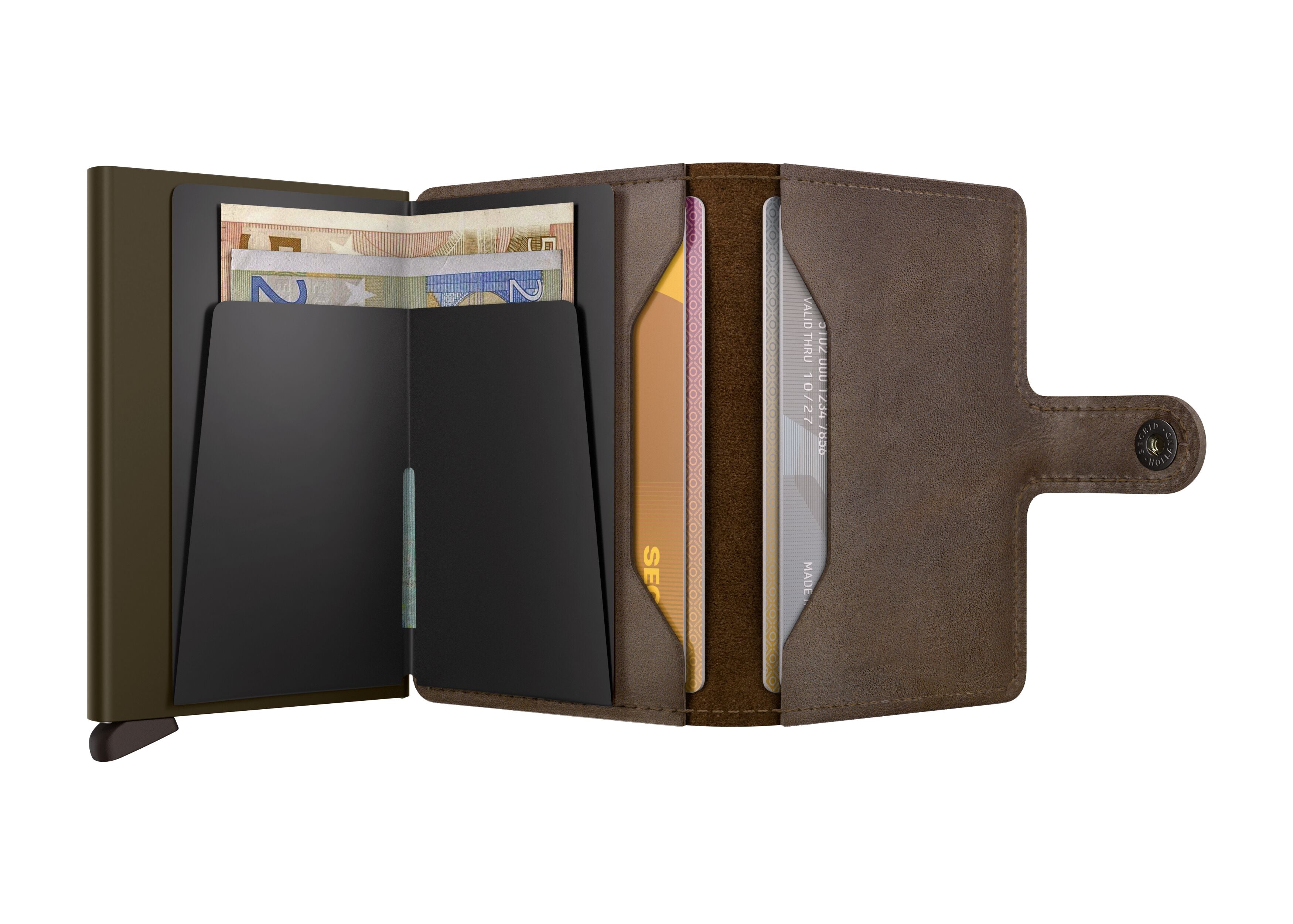 Miniwallet Kortholder – Vintage Oak, Pop-Up