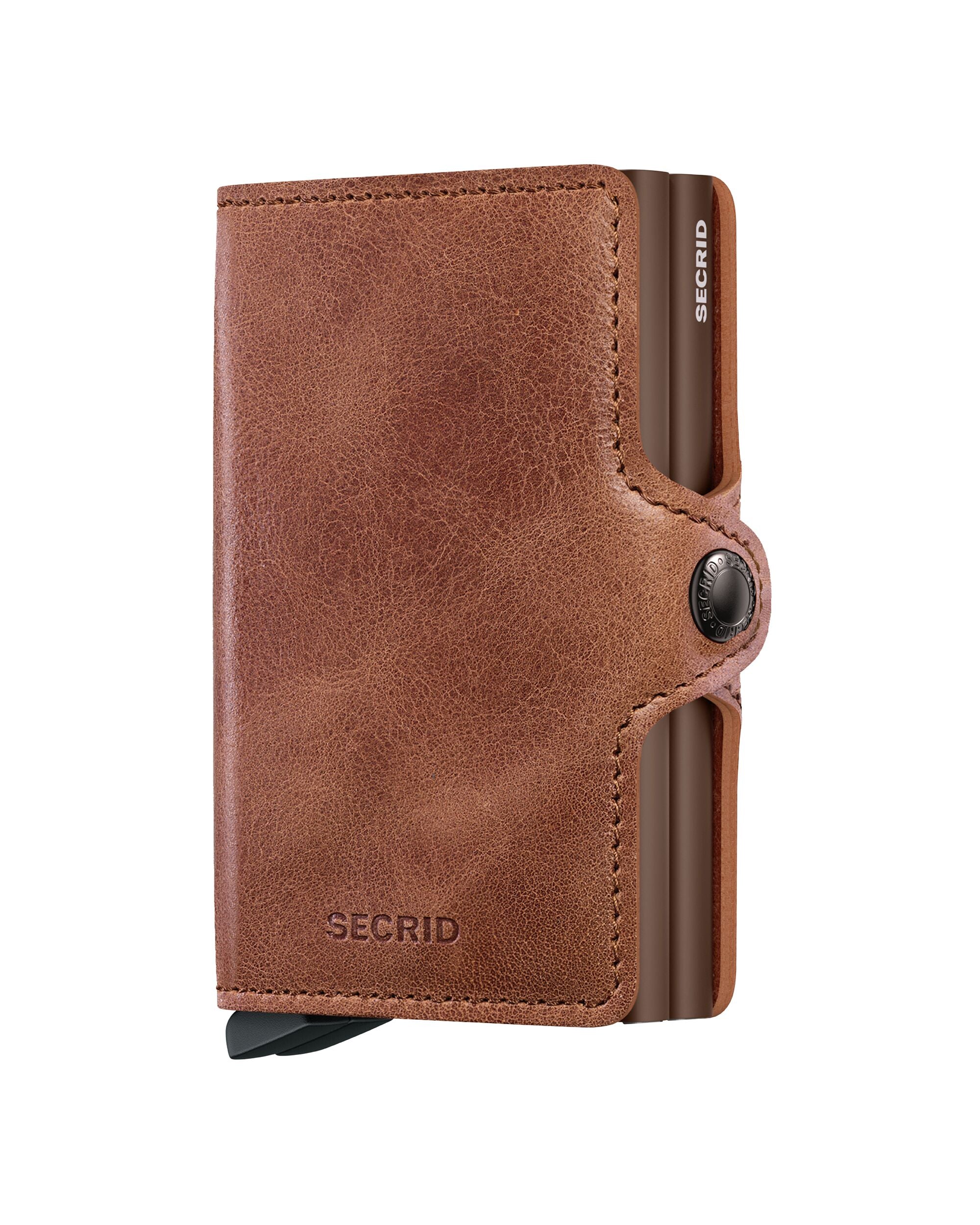 Kortholder Dobbel | Lommebok | Cognac-Brown | Pop-Up | Secrid Twinwallet