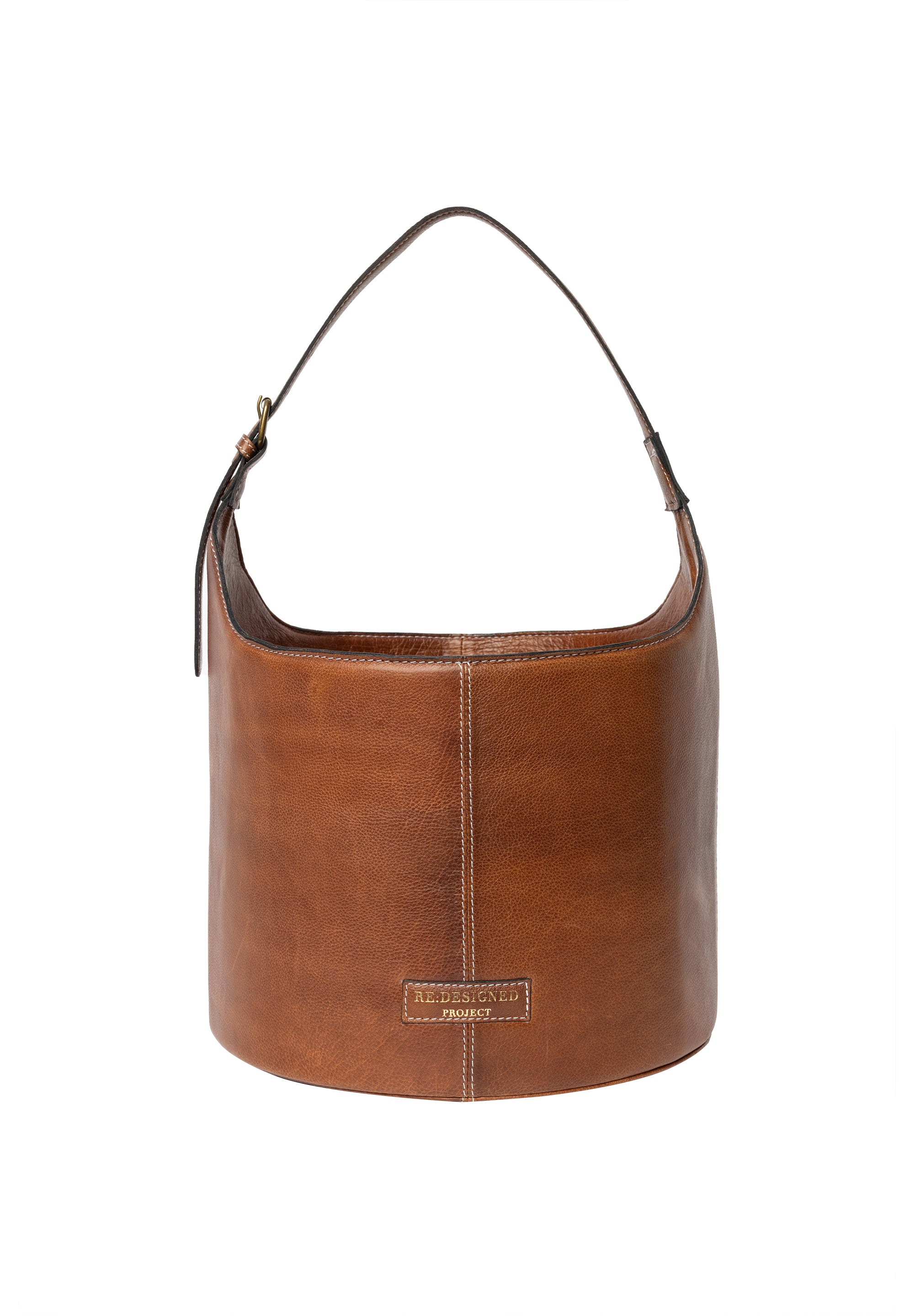 Strikkeveske | Skinn | Medium | Walnut | Project 26 Bucket