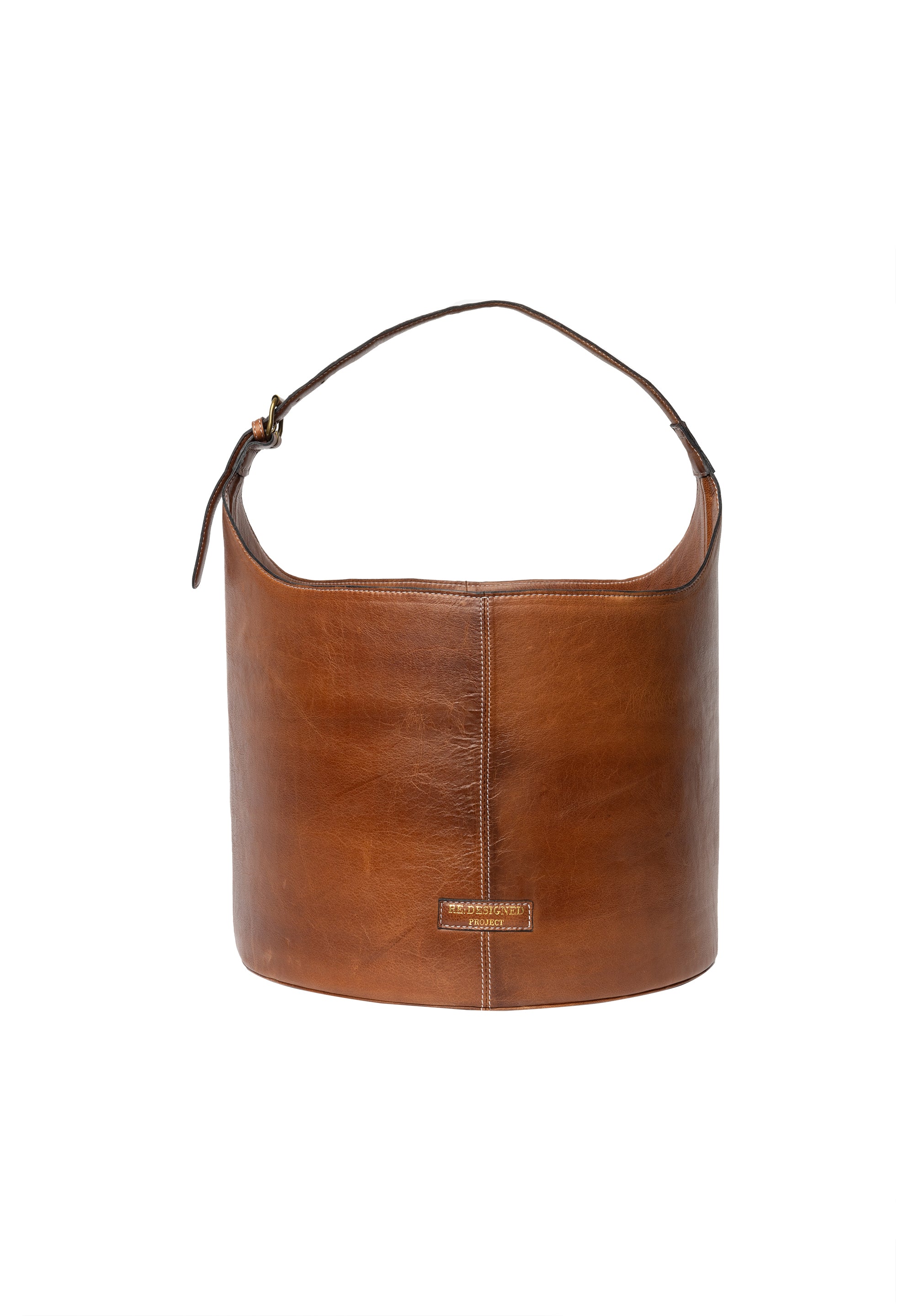 Strikkeveske | Skinn | Stor | Walnut | Project 27 Bucket