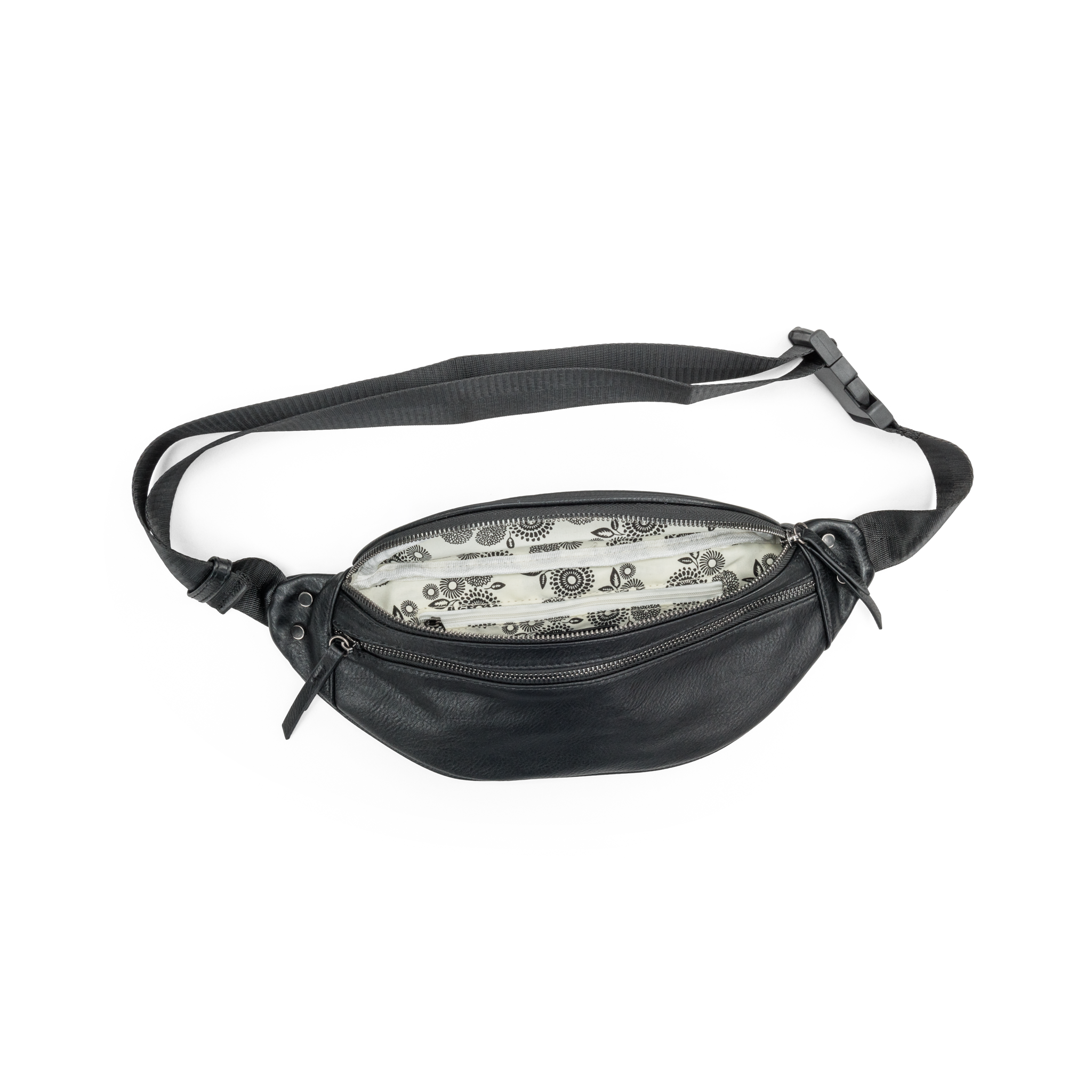 Bumbag | Stor  | Sort | Justerbar stropp | Donna