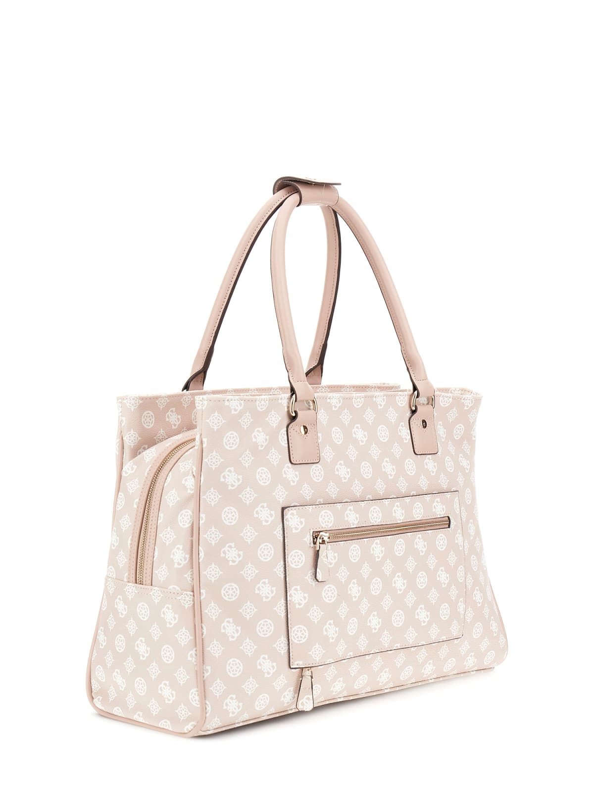 Reiseveske | Beige/Hvit | Gode inndelinger | WILDER SHOPPER TOTE