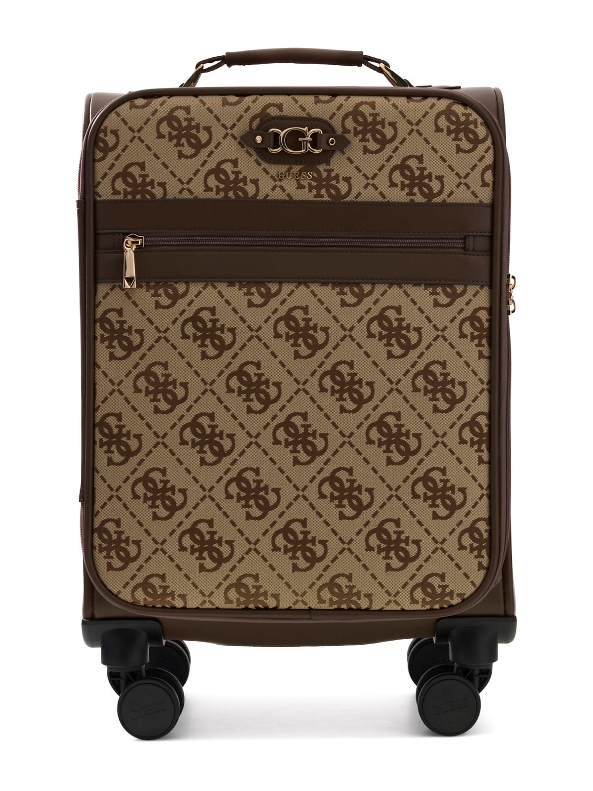 Samantha  18" håndbagasjekoffert med 8 hjul, Brun Logo
