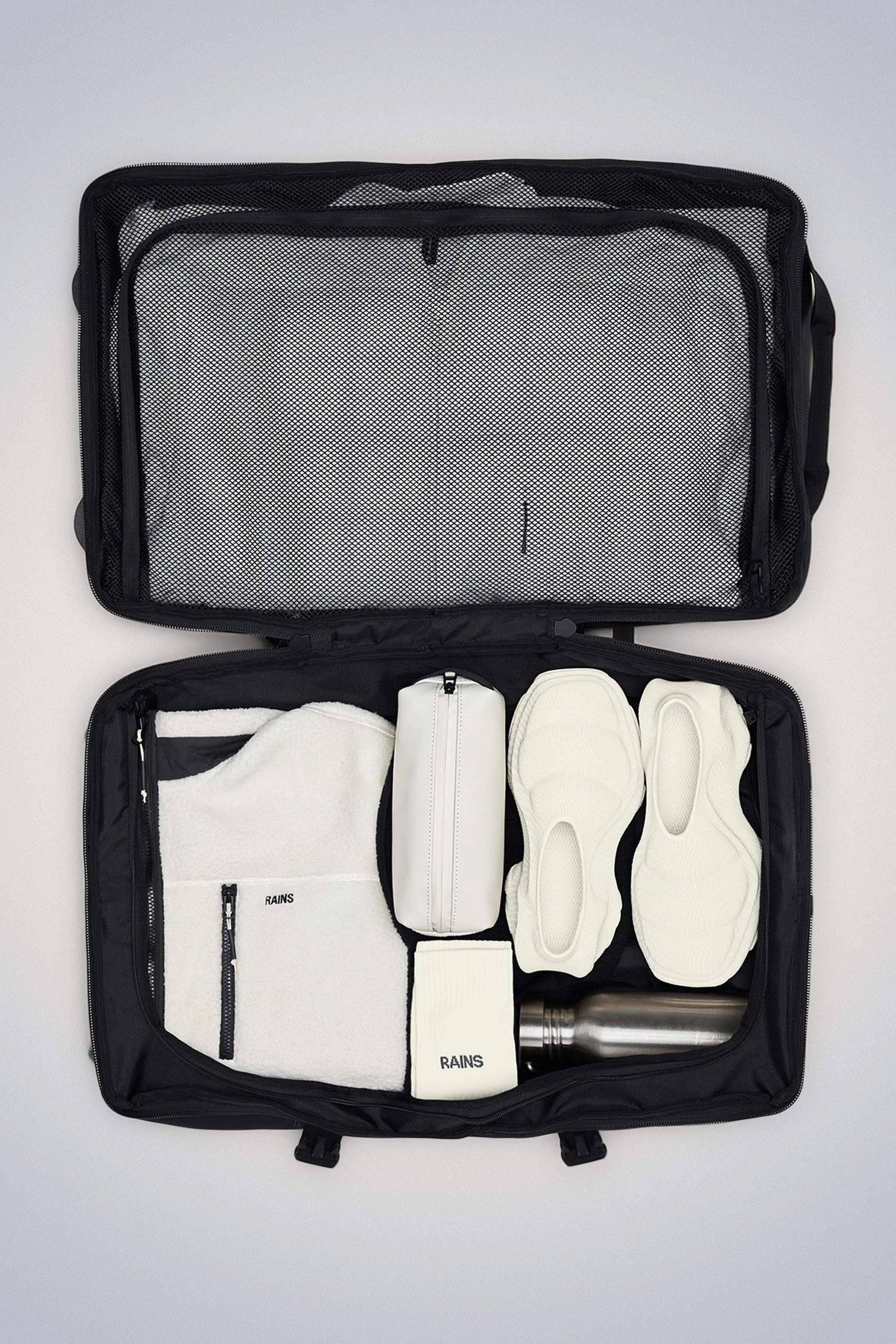 Koffert | Svart | Mellomstørrelse | Vanntett | To hjul | Texel Check-in Bag