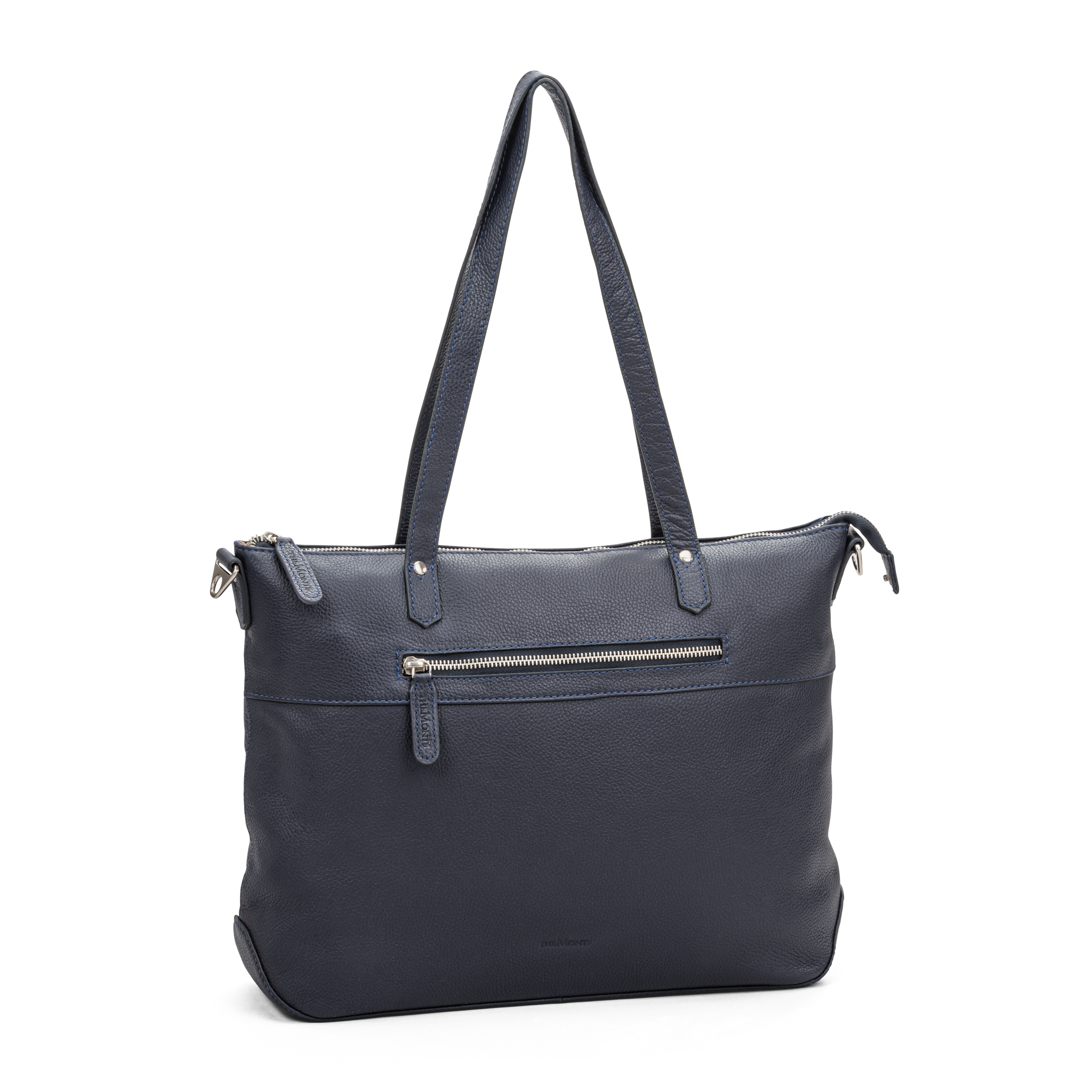 Tote Bag – Skinn, Blå, Stor