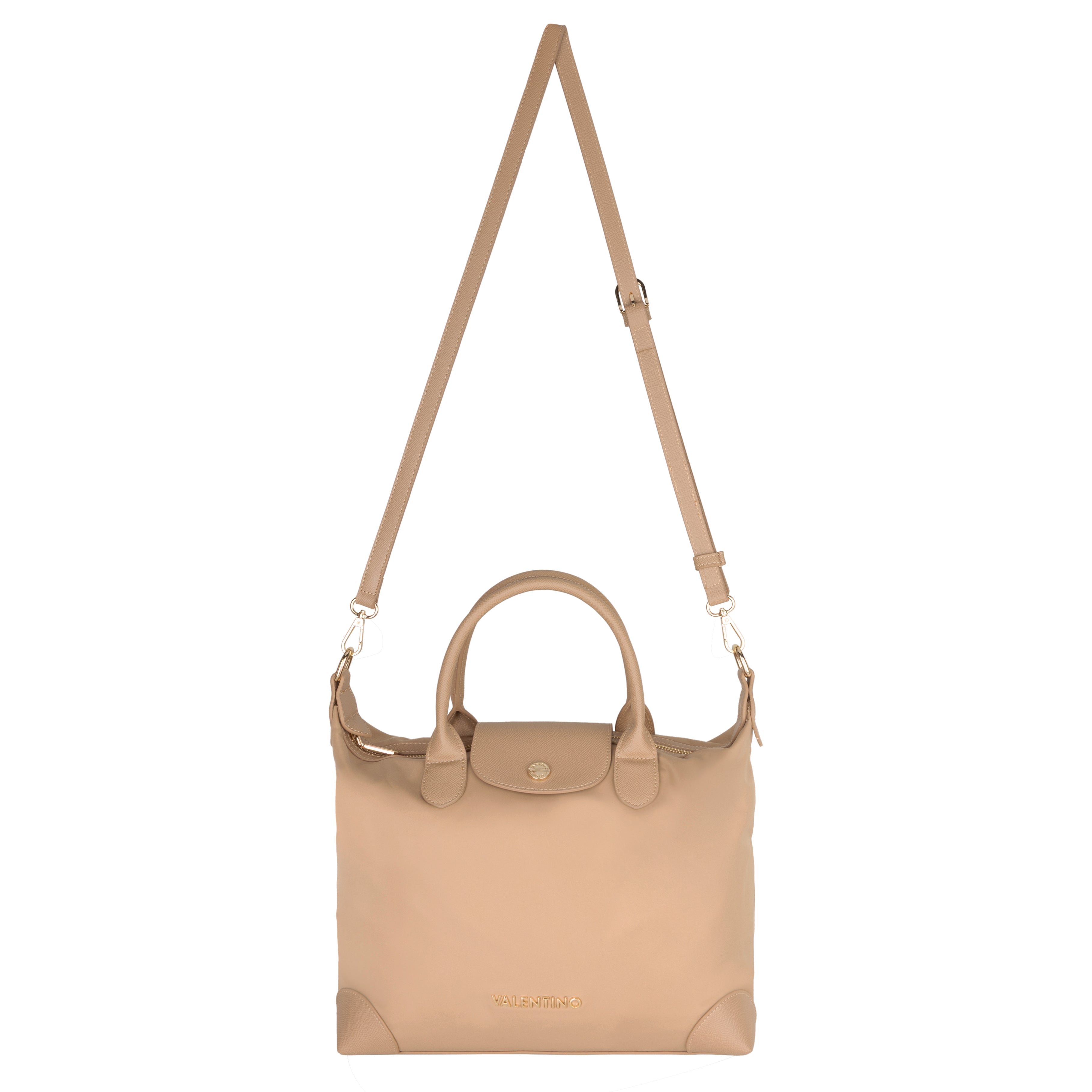 Håndveske | Nylon | 2 langreim | Beige | JOLLY RE