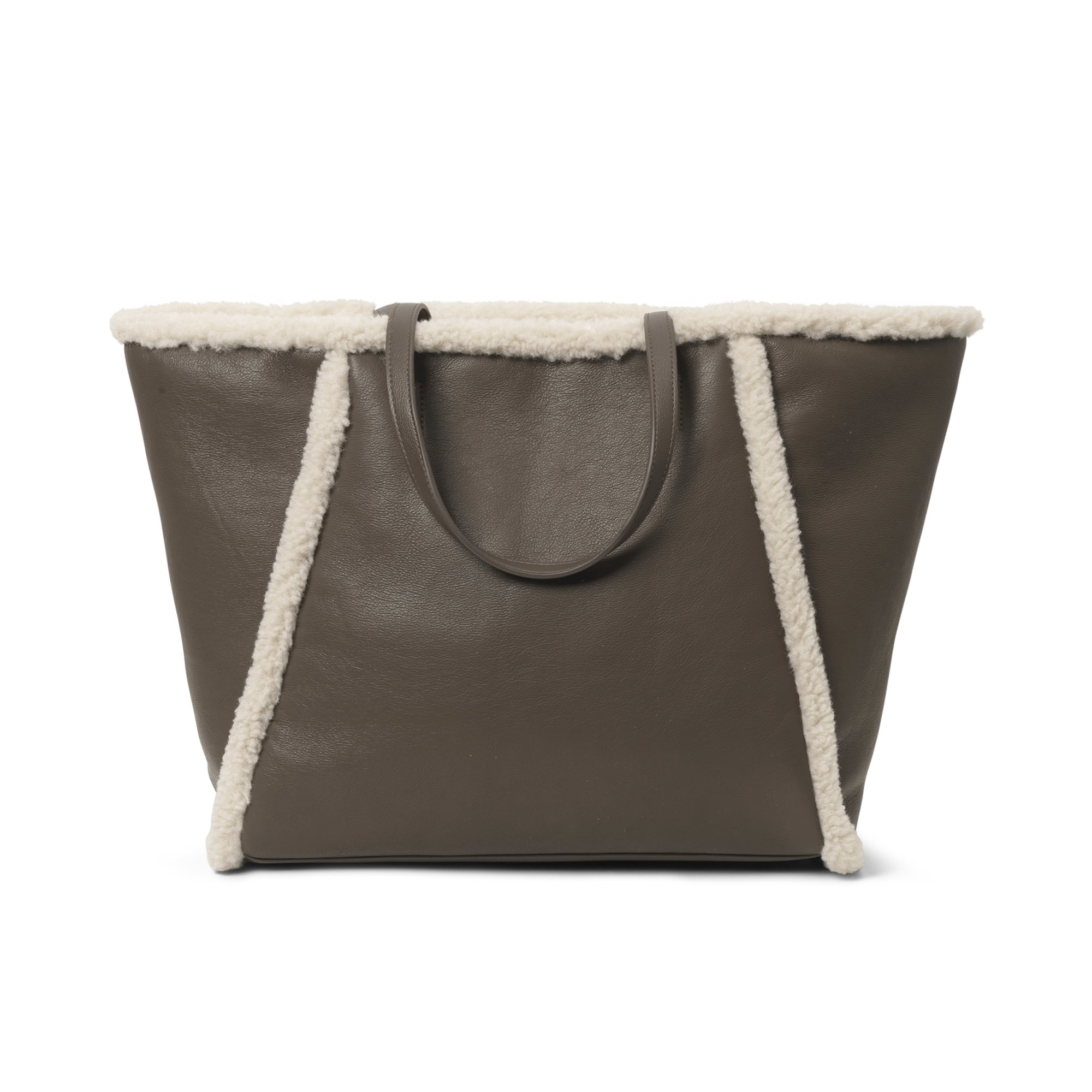 Skulderveske | Teddy materiale innvendig | Brun | Day Faux Shearling Tote Major