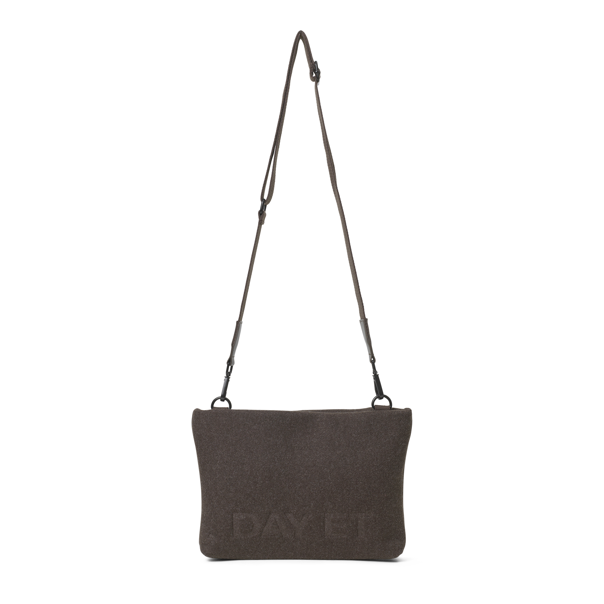 Crossbody veske | Justerbar reim | Chocolate Melange | Day Woolen CB Pouchy