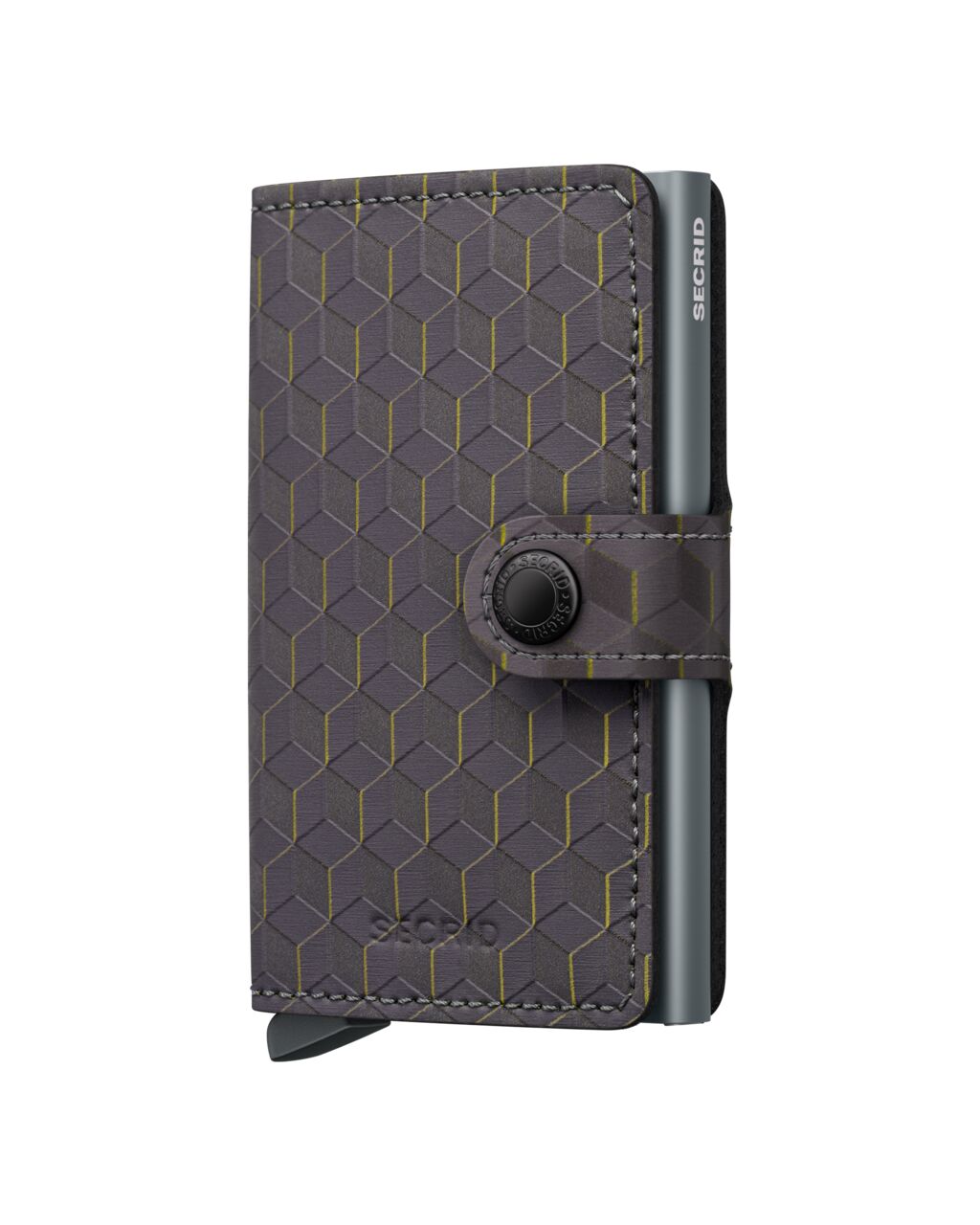 Kortholder | Lommebok | Grå/Gul | Pop-Up | Secrid Miniwallet