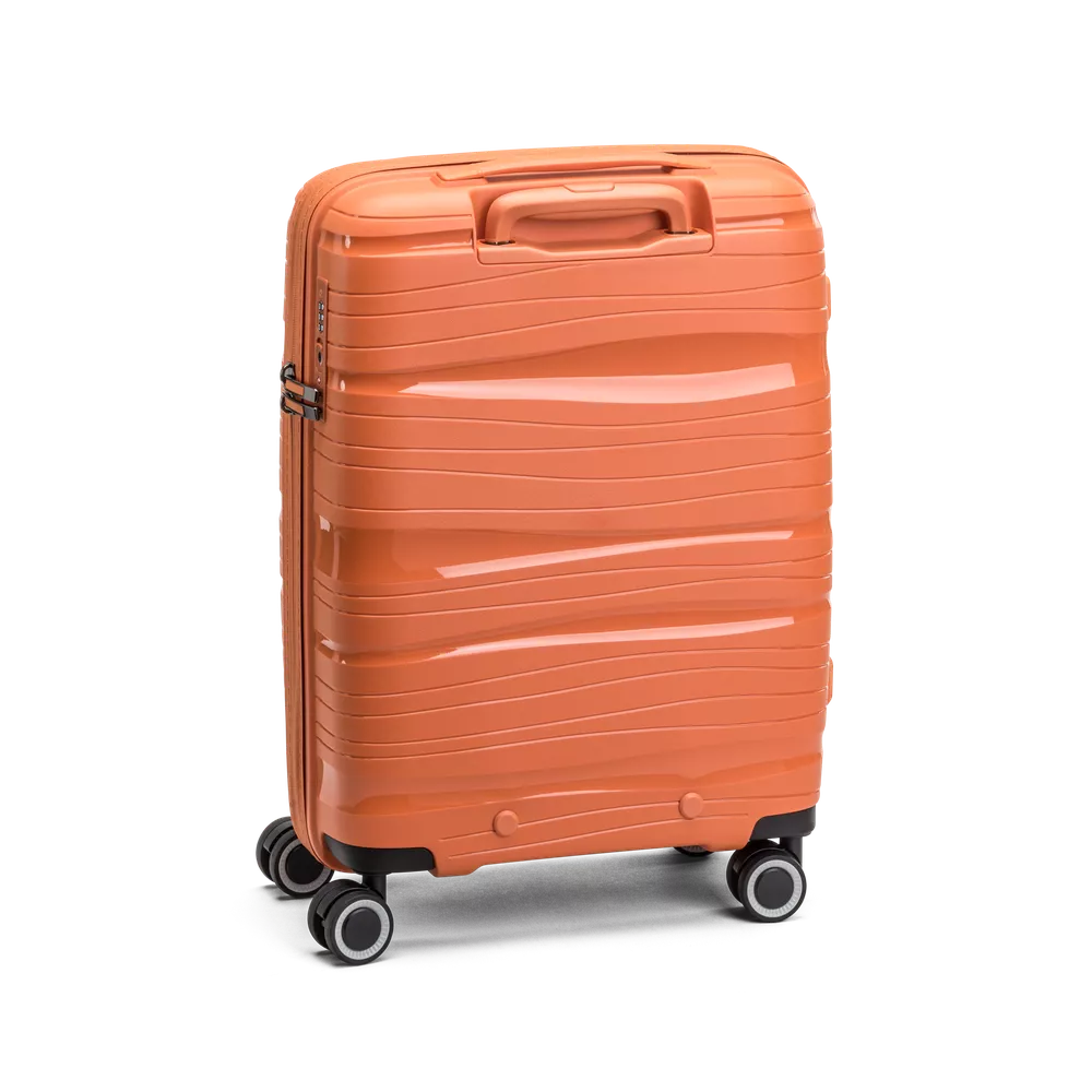 Kabin koffert | Liten | Orange | 55 cm | 4 Hjul | Kodelås  TSA  | Oslo koffert