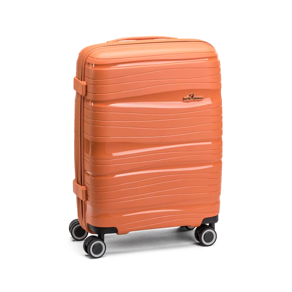 Kabin koffert | Liten | Orange | 55 cm | 4 Hjul | Kodelås  TSA  | Oslo koffert