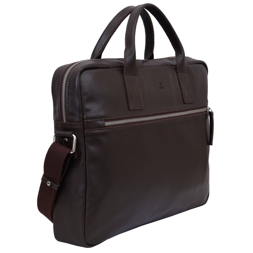 Prato briefcase Tobias  Dark brown