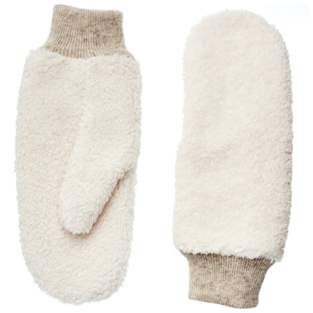 Anne Adax varme votter, Off White