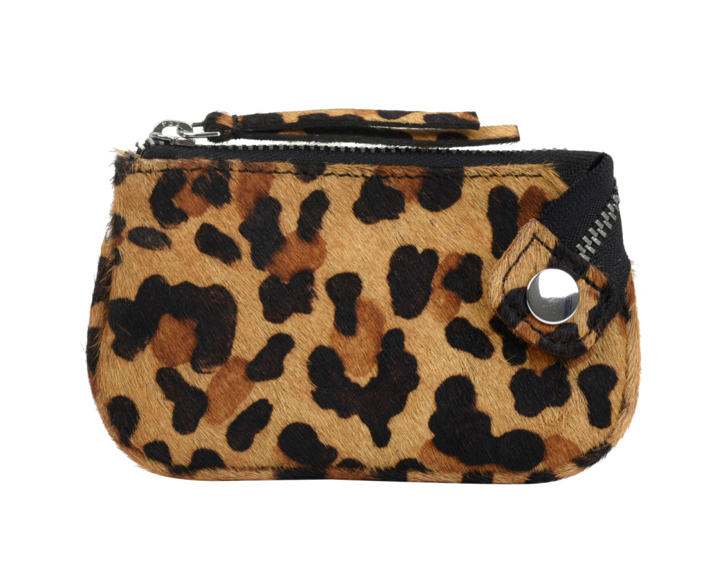 Nøkkelpung | Leopard | Skinn | Adax