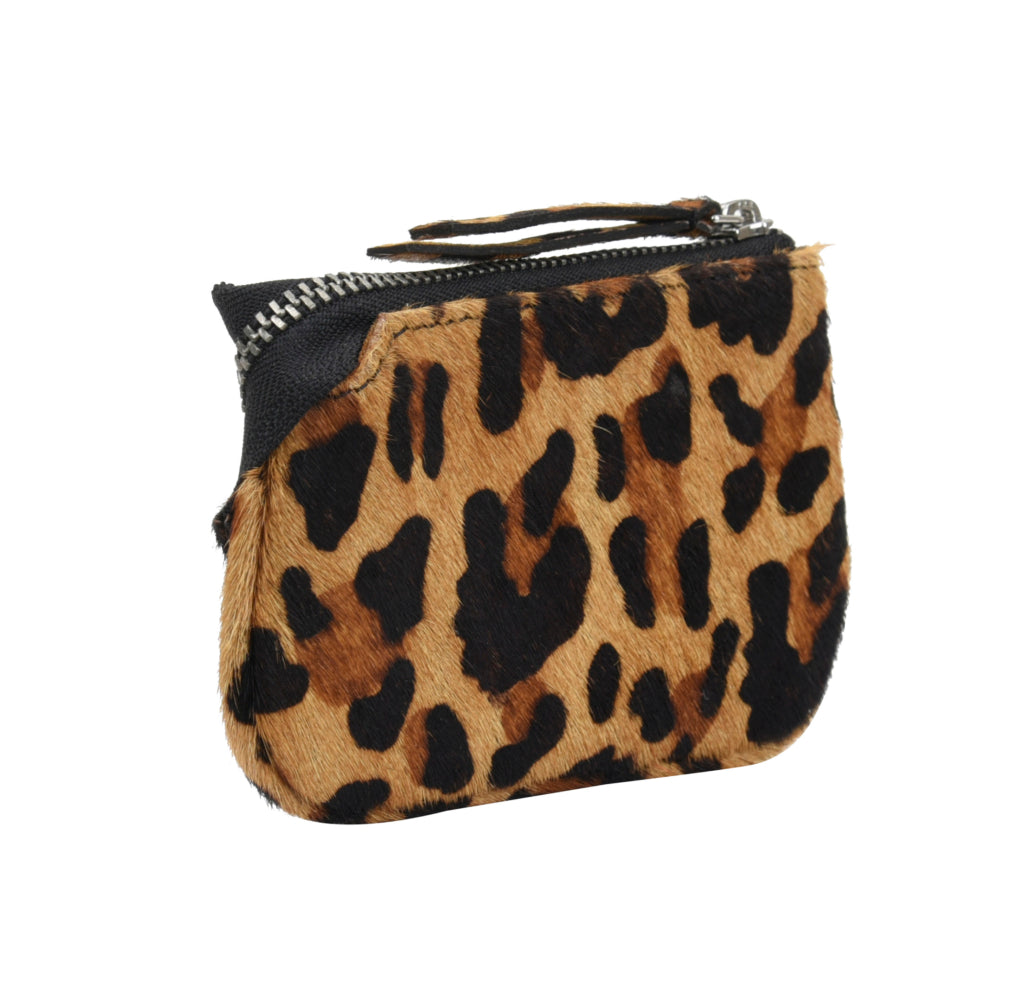 Nøkkelpung | Leopard | Skinn | Adax