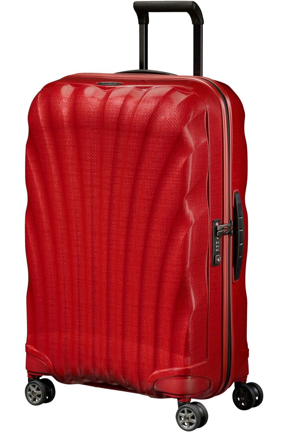 Koffert | Curv materiale | Medium | Chili rød | 4 Hjul | 2,5 Kg | 10 Års Garanti | C-LITE SPINNER 55/20