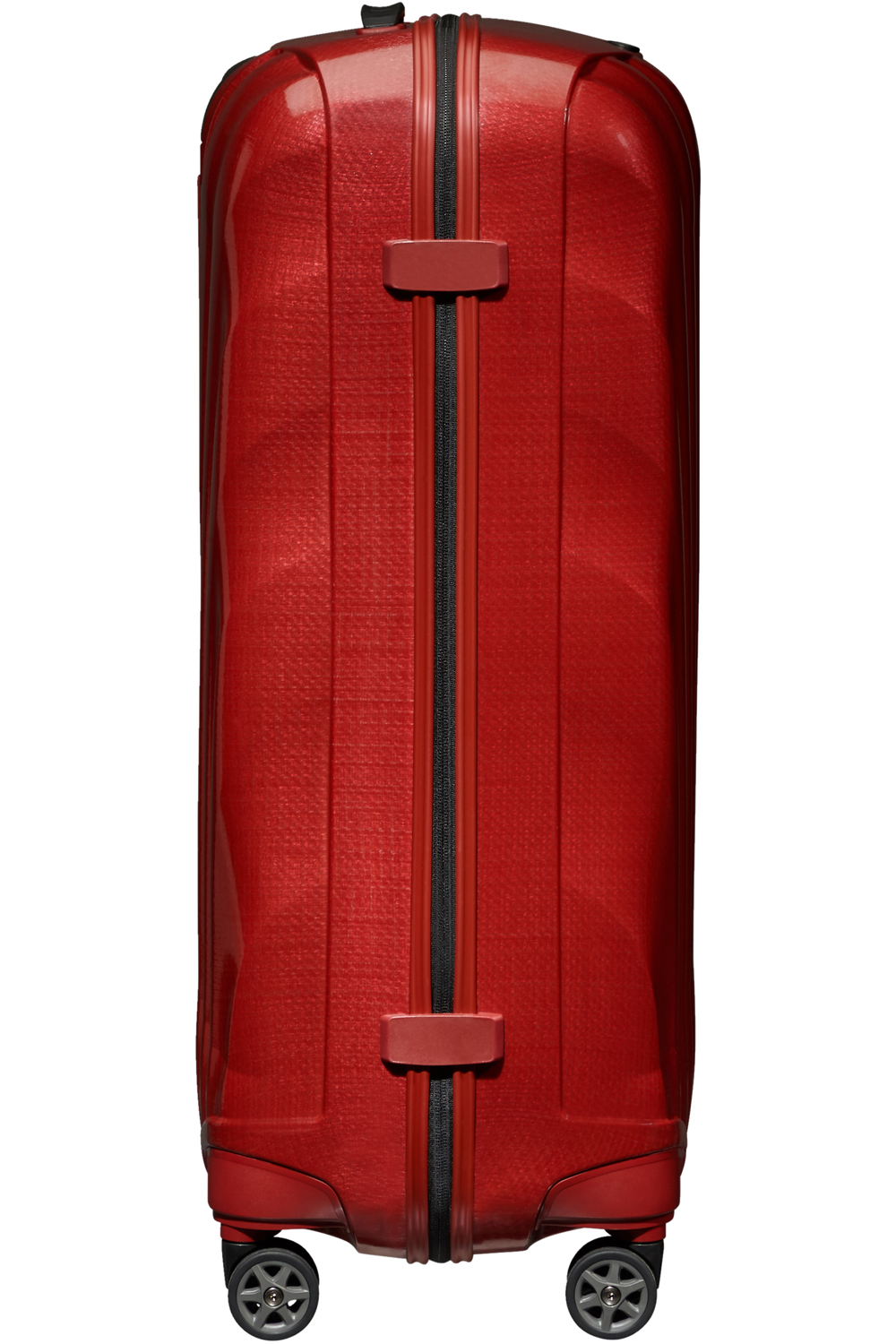 Koffert | Curv materiale | Stor | Chili Rød | 4 Hjul | 10 Års Garanti | C-LITE SPINNE