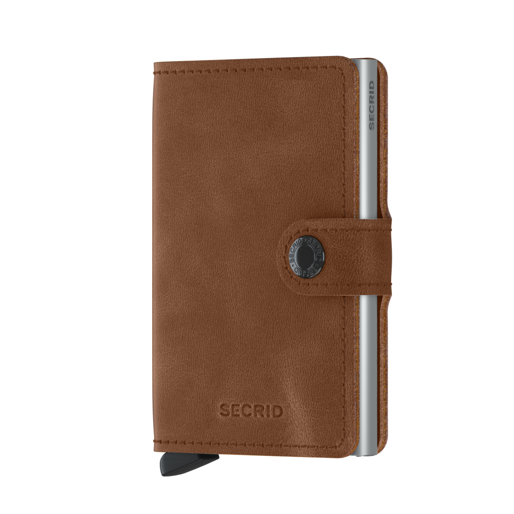 Kortholder | Lommebok | Vintage Cognac | Pop-Up | Secrid Miniwallet