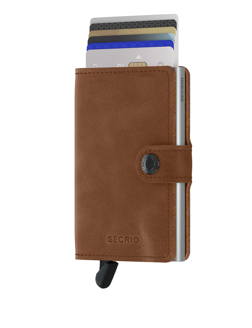 Kortholder | Lommebok | Vintage Cognac | Pop-Up | Secrid Miniwallet