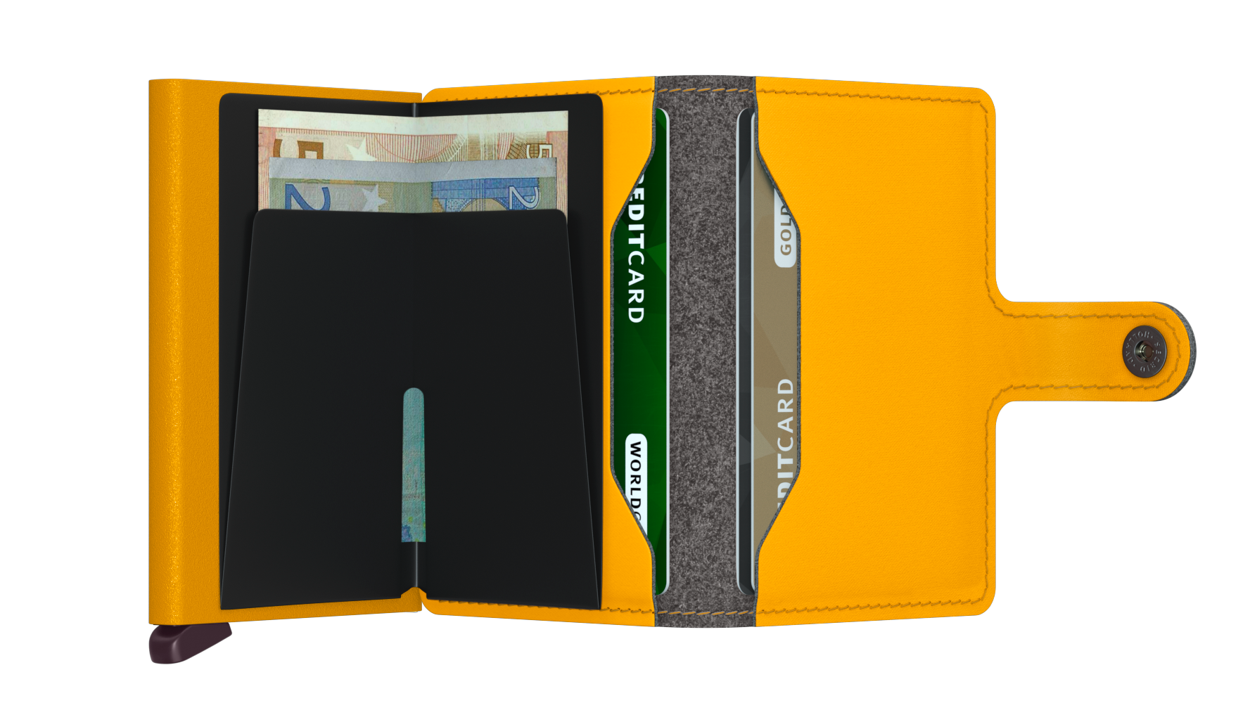 Kortholder | Lommebok | Gul | Pop-Up | Secrid Miniwallet